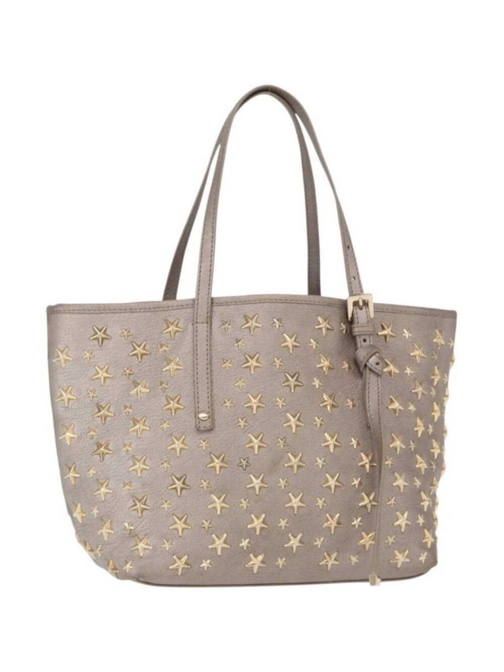 Jimmy Choo Sasha S Tote Bag Leather Silver Gold